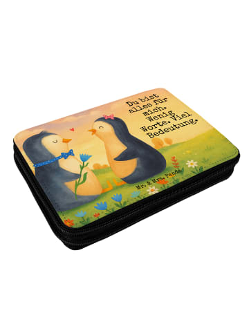 Mr. & Mrs. Panda Menschrmäppchen Pinguin Pärchen Design mit Sp... in Weiß