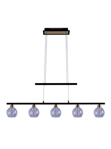 näve LED Pendelleuchte "BRASS" in schwarz - (L)90 cm x (B)10 cm x (H)150 cm - EEK G