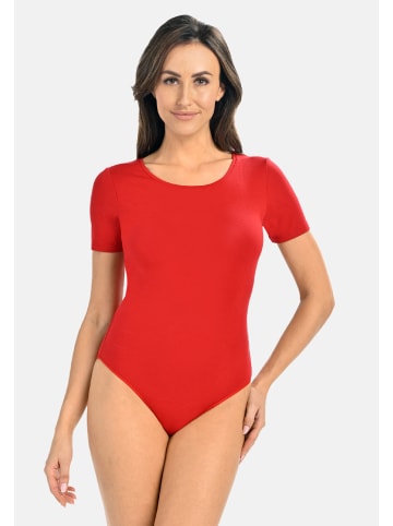 Teyli Bodysuit für Frauen mit kurzen Ärmeln Shirty in rot