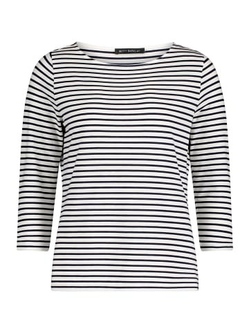 Betty Barclay Basic Shirt mit Ringel in Weiß/Dunkelblau