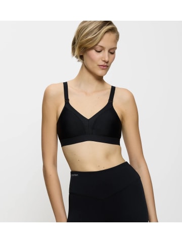 Triumph Sport-BH ohne Bügel und Polsterung in Schwarz