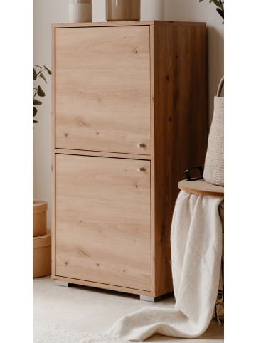 Furn.Design Kommode Eiche Artisan 46 x 97 cm, Anrichte mit wechselbarem Türanschlag