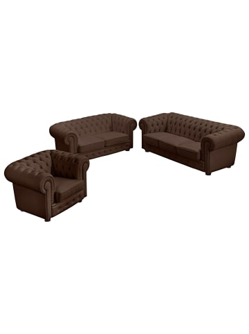 58 aufm Kessel SESSEL Kalea Bezug pigmentiertes Nappaleder Buche nussbaum dunkel / braun