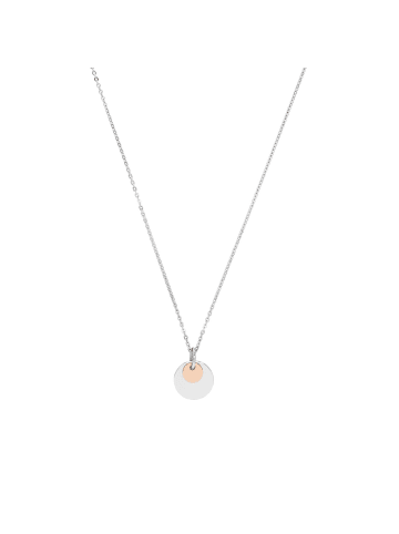 Amor Kette mit Anhänger Silber 925, rhodiniert+rosévergoldet in Bicolor