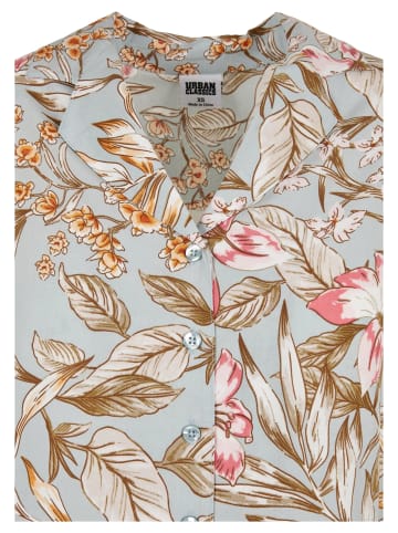 Urban Classics Urban Classics T-Shirts in lightblue hibiscus