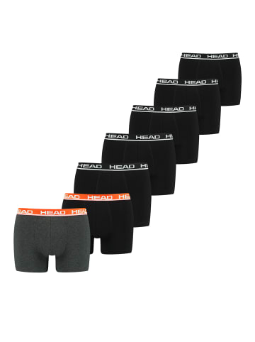 HEAD Boxershorts 7 er Pack Boxer in Black / Grey Melange