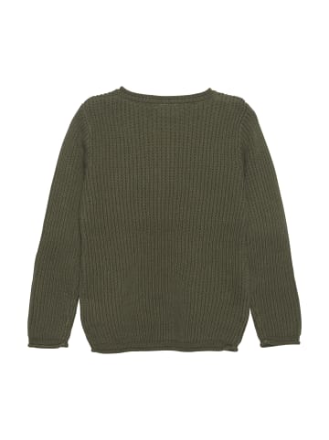 Minymo Strickpullover MIPullover Knit - 133236 KW Strickpullover mit Brusttasche in Grün