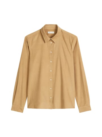 Marc O'Polo Feincord-Langarm-Bluse regular in Salted Caramel