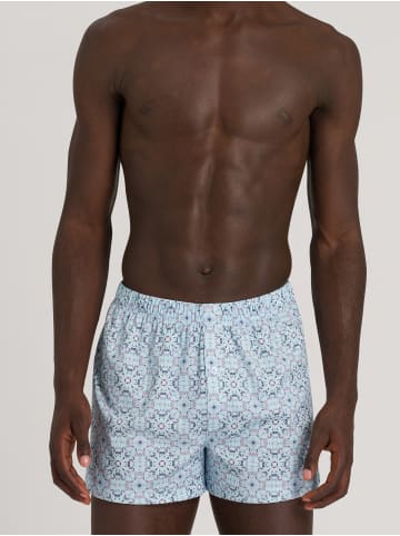 Hanro Boxer Fancy Jersey in blue tile print