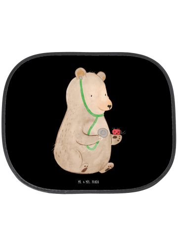 Mr. & Mrs. Panda Auto Sonnenblende Bär Arzt ohne Spruch in Schwarz