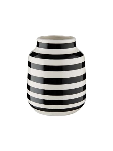 Butlers Vase gestreift Höhe 17cm MALIKA in Schwarz-Weiß