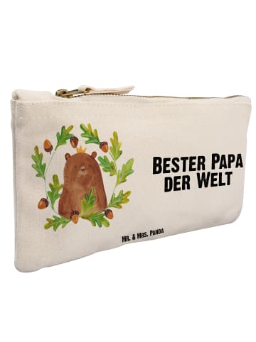 Mr. & Mrs. Panda beauty case Bär König mit Spruch in Weiß
