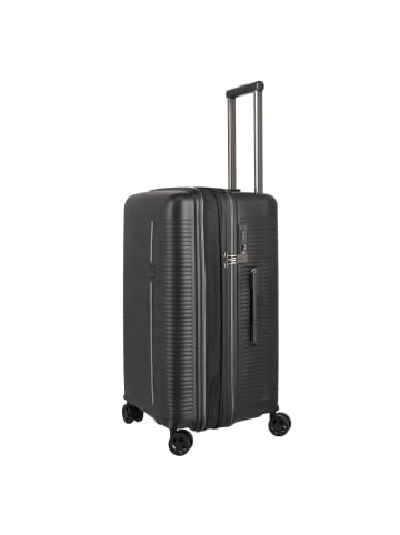 travelite Roomer 4 Rollen Trolley 66 cm in schwarz