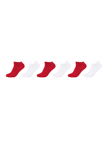 camano Sneakersocken 6er Pack ca-soft in high risk red