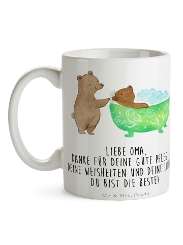 Mr. & Mrs. Panda Trinkbecher Oma Baden mit Spruch in Weiß