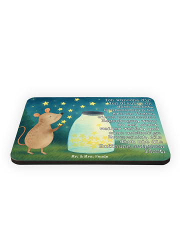 Mr. & Mrs. Panda Kühlschrankmagnet Maus Sterne Design mit Spruch in Weiß