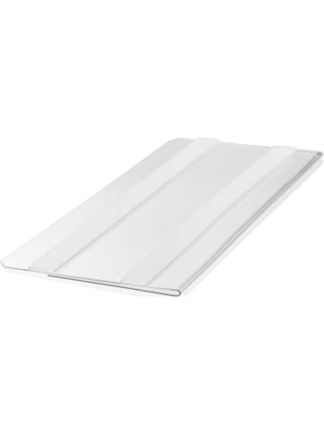 Durable Etikettentasche 1/2 A5 quer selbstklebend HardCover transparent Packung mit 10 Stück