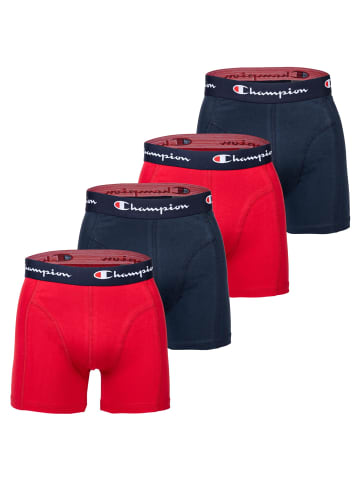 Champion Boxershort 4er Pack in Marine/Rot