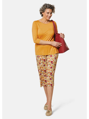 GOLDNER Trageangenehmes Viskoseshirt mit Elasthan in maisgelb