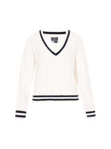 DreiMaster Women Sweater in offwhite navy