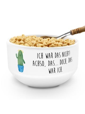 Mr. & Mrs. Panda suppenschale Kaktus Heilig mit Spruch in Weiß