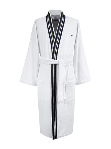 Lacoste Bademantel LCLUB in BLANC