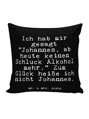 Mr. & Mrs. Panda Kissen Ich hab mir gesagt... mit Spruch in Schwarz