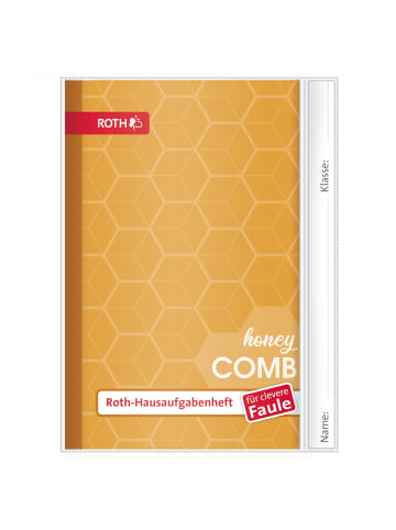 ROTH Hausaufgabenheft für clevere Faule Unicolor Honeycombs Yellow