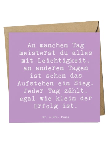 Mr. & Mrs. Panda Einladungskarte Spruch Leichtigkeit im Alltag m... in Lavendeltraum