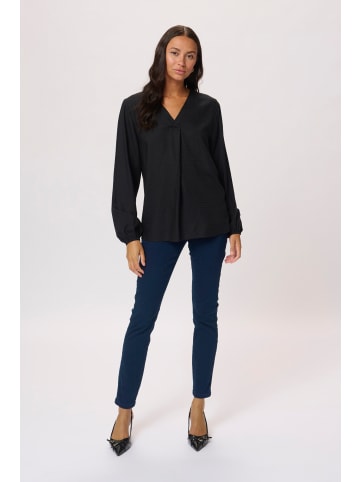 Kaffe Langarm-Bluse KAelsa Regular fit in Black Deep