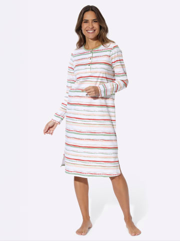 Sieh an! Nachthemd in eucalyptus-geringelt