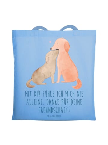 Mr. & Mrs. Panda Tragetasche Beste Freundin mit Spruch in Sky Blue