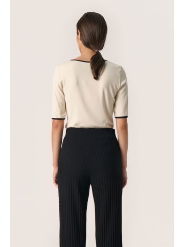 Soaked in Luxury T-shirt SLNaida Slim fit in Sandshell