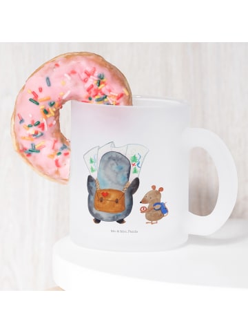 Mr. & Mrs. Panda Tasse Pinguin & Maus Wanderer ohne Spruch in Transparent