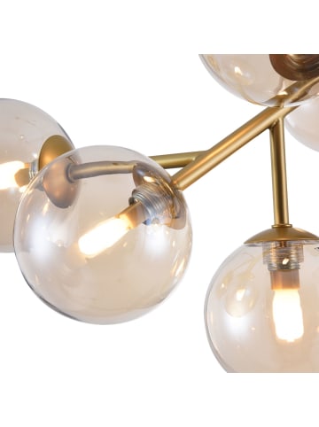 Licht-Erlebnisse Deckenlampe (B)60 x (L)60 x (H)17.5 cm in Gold BernsteinGold Bernstein