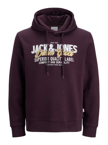 Jack & Jones Kapuzenpullover in Plum Perfect