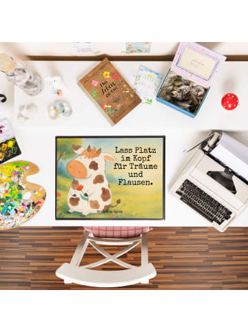 Mr. & Mrs. Panda Schreibunterlage Kuh Design mit Spruch in Weiß