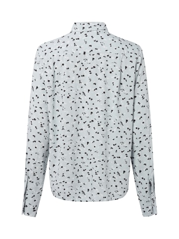 Marc O'Polo Bluse in hellblau schwarz - 0001