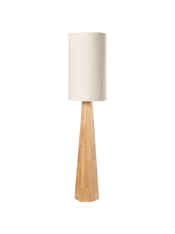 Beliani Stehleuchte ILALA in Naturfarben/Beige - (W) 30 x (H) 130 x (L) 30 cm
