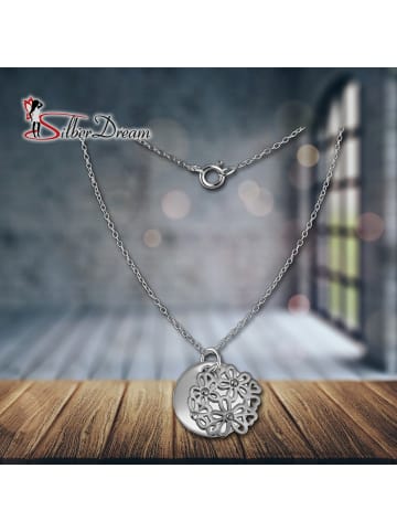 SilberDream 925 Sterling Silber Damen SilberDream Halsketten Doppel Plakette  ca. 45cm