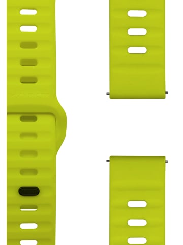 WRISTR Smartwatch-Armband (2-tlg. Set) Flex Loop-Motus in Hellgrau / Gelb