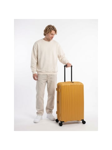 Enais 4 Rollen Trolley 66 cm mit Dehnfalte yellow