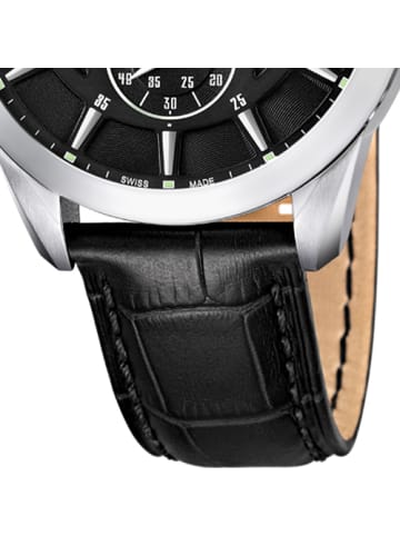 Jaguar Analog-Armbanduhr Jaguar Acamar schwarz groß (ca. 43mm)