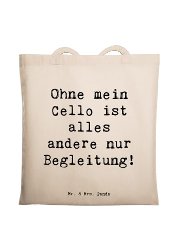 Mr. & Mrs. Panda Tasche Spruch Zeichenllo Magie mit Spruch in Creme