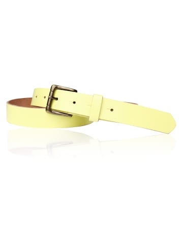 FRONHOFER Damengürtel Leder in Lemon
