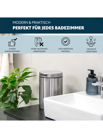 bremermann Wand-Kosmetikeimer 3 Liter Edelstahl