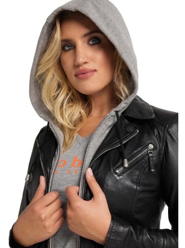 Bruno Banani Lederjacke BROWN in Schwarz