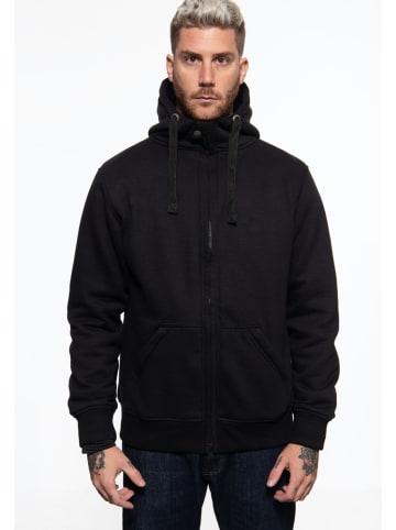 King Kerosin Sweatjacke "Sweatjacke mit Kapuze" in Schwarz