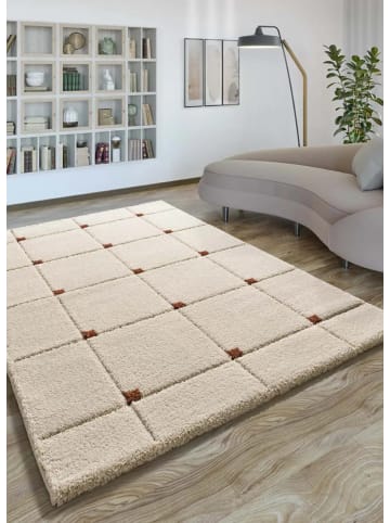 Atticgo Hochflor-Teppich BRENDA in weiß