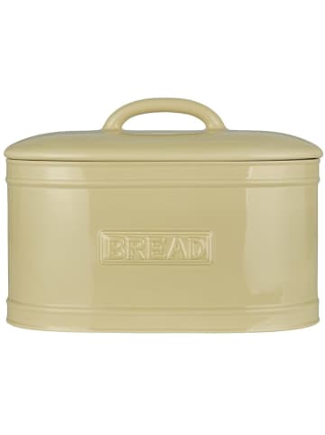 IB Laursen Brotkasten Brotbox oval aus Keramik in wheat straw